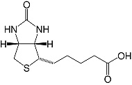 Structure (+)-Biotin_cryst. research grade, Ph. Eur., USP