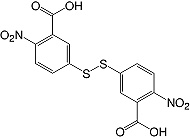 Structure 5,5'-Dithiobis(2-nitrobenzoic acid)_research grade