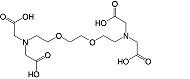 Structure Ethylenglykol-bis-(2-aminoethylether)-N, N, N', N'-tetraessigs&#228;ure_p.a.