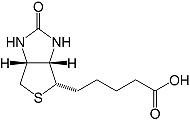Structure (+)-Biotin_cryst. reinst, Ph. Eur., USP