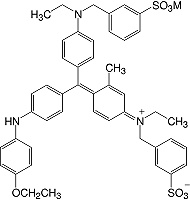 Structure Coomassie<sup>®</sup> Brillant Blau R 250_