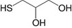 Structure 3-Mercapto-1,2-propandiol_