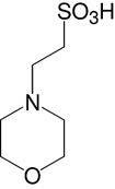 Structure Morpholinoethansulfonsäure_p.a.