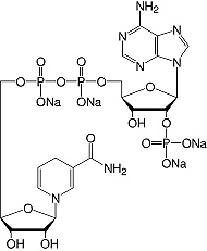 Structure &beta;-Nicotinamidadenindinukleotidphosphat reduziert&#183;Na<sub>4</sub>-Salz_p.a.
