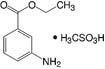Structure 3-Aminobenzoes&#228;ureethylester&#183;methansulfonat_rein