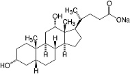 Structure Deoxycholic acid&#183;Na-salt_pure