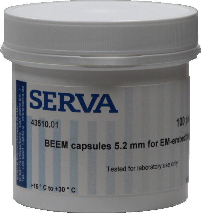 Product Image BEEM capsules 5.2 mm for EM-embedding_