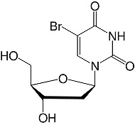 Structure 5-Bromo-2'-deoxyuridine_research grade