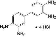 Structure 3,3'-Diaminobenzidine&#183;4HCl&#183;xH<sub>2</sub>O_research grade