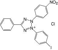 Structure Iodonitrotetrazolium chloride_research grade