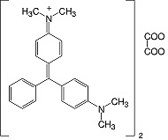 Structure Malachite green oxalate_research grade
