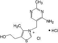 Structure Thiamine·HCl_research grade, Ph. Eur.