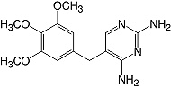 Structure Trimethoprim_research grade, Ph. Eur.