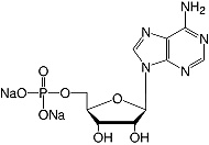 Structure Adenosine-5'-phosphate&#183;Na<sub>2</sub>-salt_analytical grade