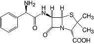 Structure Ampicillin trihydrate_research grade, Ph. Eur.