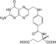 Structure Folsäure_cryst. reinst, Ph. Eur.